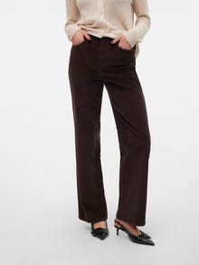 Vero Moda VMTESSA Høj talje Wide fit Jeans -Chocolate Torte - 10315350