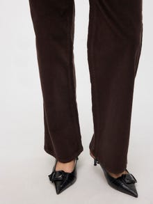 Vero Moda VMTESSA Høj talje Wide fit Jeans -Chocolate Torte - 10315350