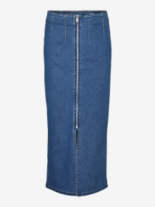 Vero Moda VMMONIC High waist Midi skirt -Medium Blue Denim - 10315358