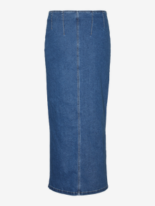 Vero Moda VMMONIC High waist Midi skirt -Medium Blue Denim - 10315358