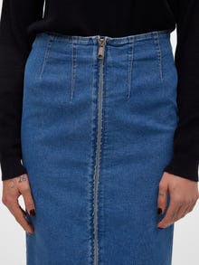 Vero Moda VMMONIC High waist Midi skirt -Medium Blue Denim - 10315358