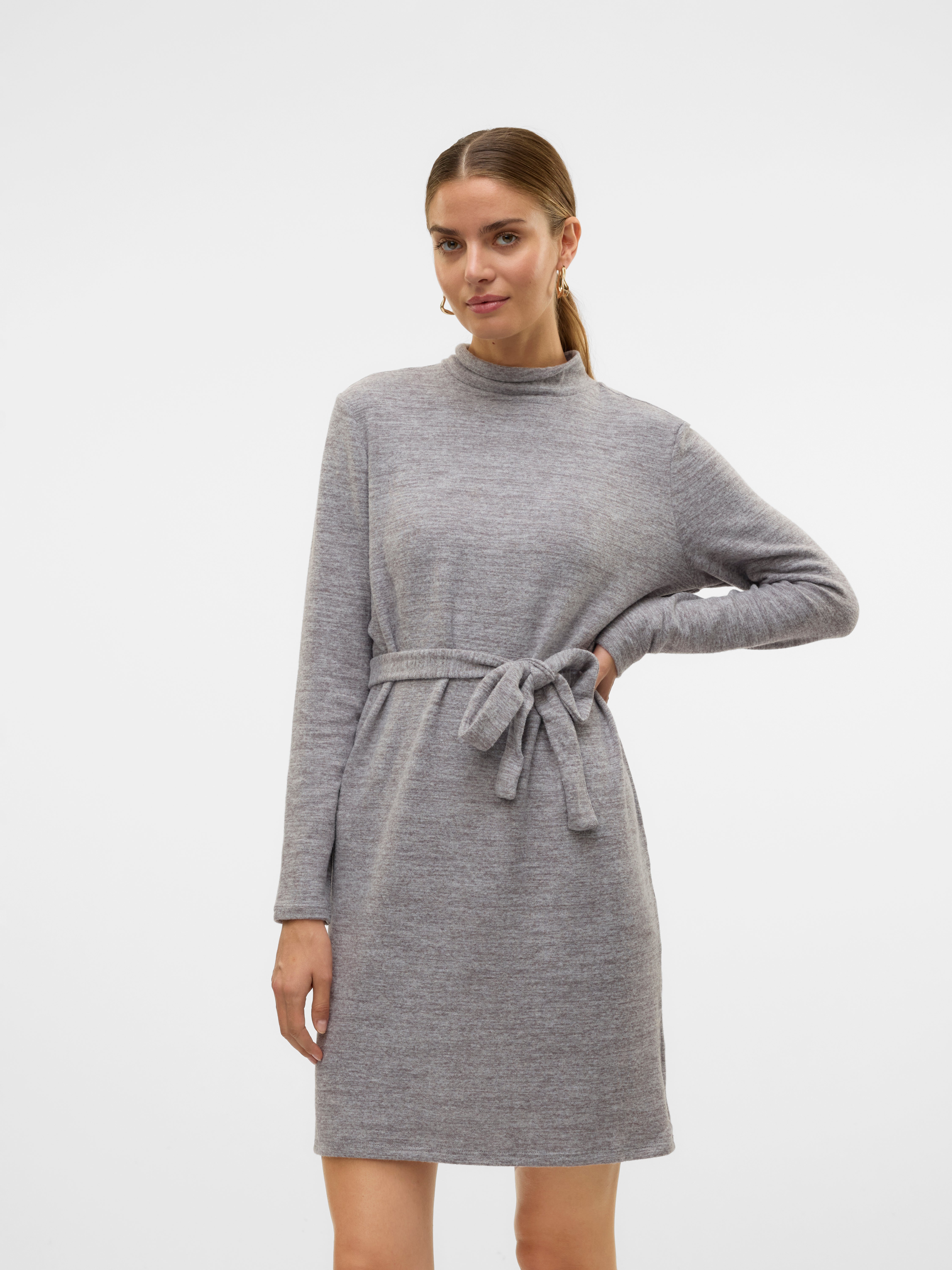 VMBELLA Short dress | Light Grey | Vero Moda VMBELLA Short dress | Light Grey | Vero Moda