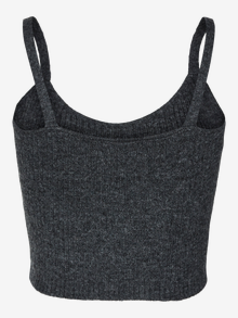 Vero Moda VMMAY Knit top -Dark Grey Melange - 10315405