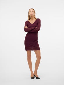 Vero Moda VMZOE Kort kjole -Winetasting - 10315445