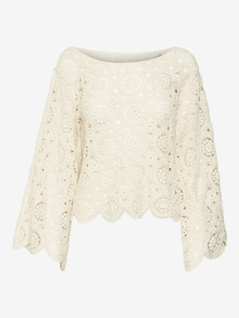 Vero Moda VMEMMELINE Pullover -Oatmeal - 10315538