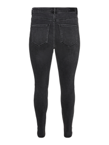 Vero Moda VMSOPHIA Høyt snitt Slim Fit Jeans -Black Denim - 10315570