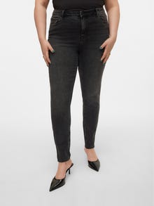 Vero Moda VMSOPHIA Hohe Taille Slim Fit Jeans -Black Denim - 10315570