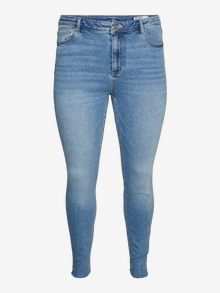 Vero Moda VMSOPHIA Hohe Taille Slim Fit Jeans -Medium Blue Denim - 10315572