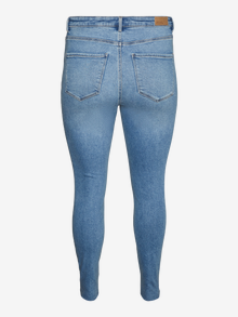 Vero Moda VMSOPHIA Hohe Taille Slim Fit Jeans -Medium Blue Denim - 10315572