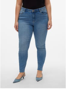Vero Moda VMSOPHIA Hohe Taille Slim Fit Jeans -Medium Blue Denim - 10315572