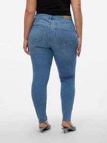 Vero Moda VMSOPHIA Hohe Taille Slim Fit Jeans -Medium Blue Denim - 10315572