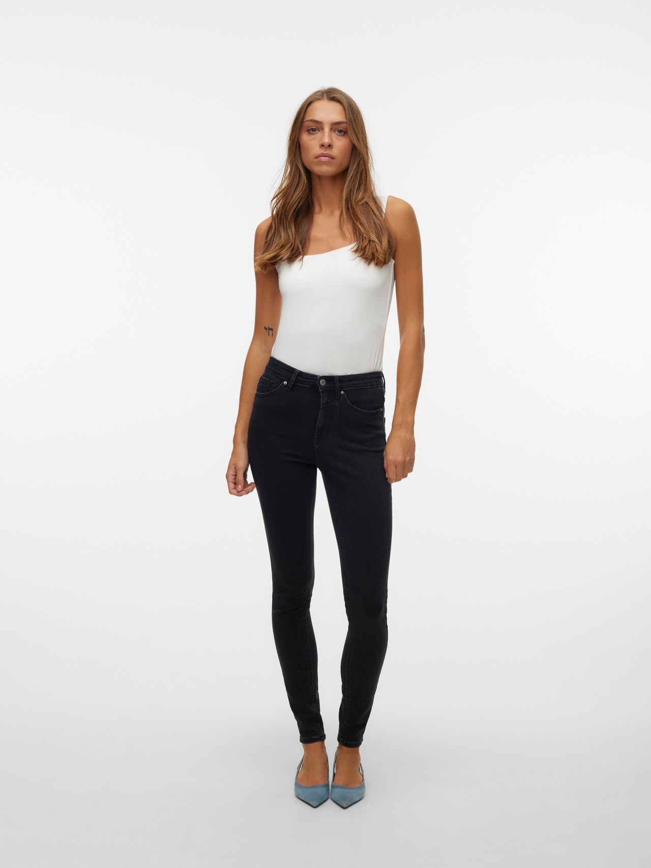 Vero Moda VMSOPHIA Skinny Fit Jeans -Black Denim - 10315577