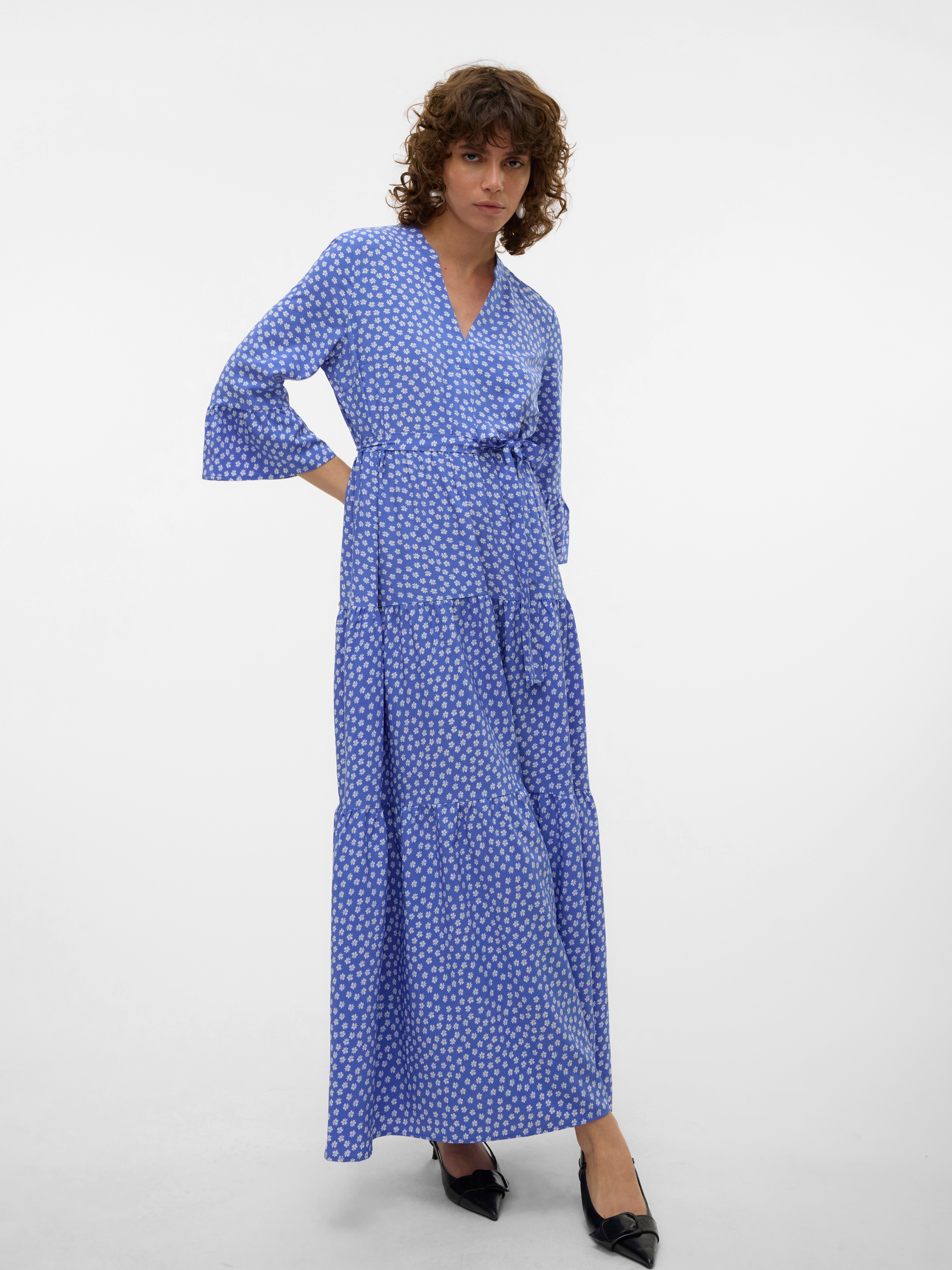 VMZERA Robe longue | Bleu moyen | Vero Moda®
