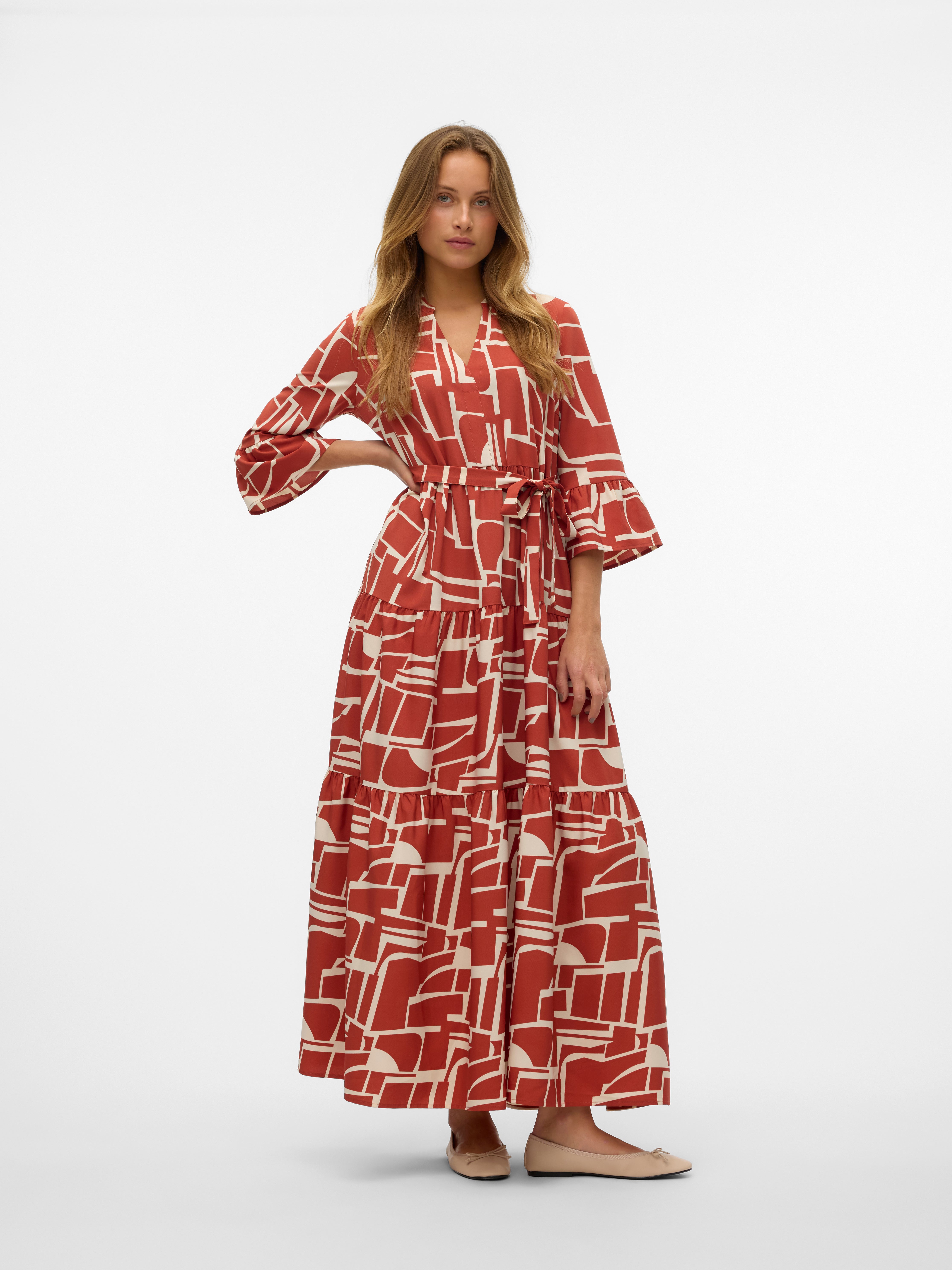 Robe fashion longue fleurie vero moda