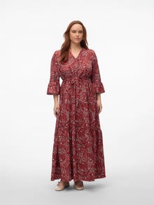 Vero Moda VMZERA Lang kjole -Marsala - 10315594