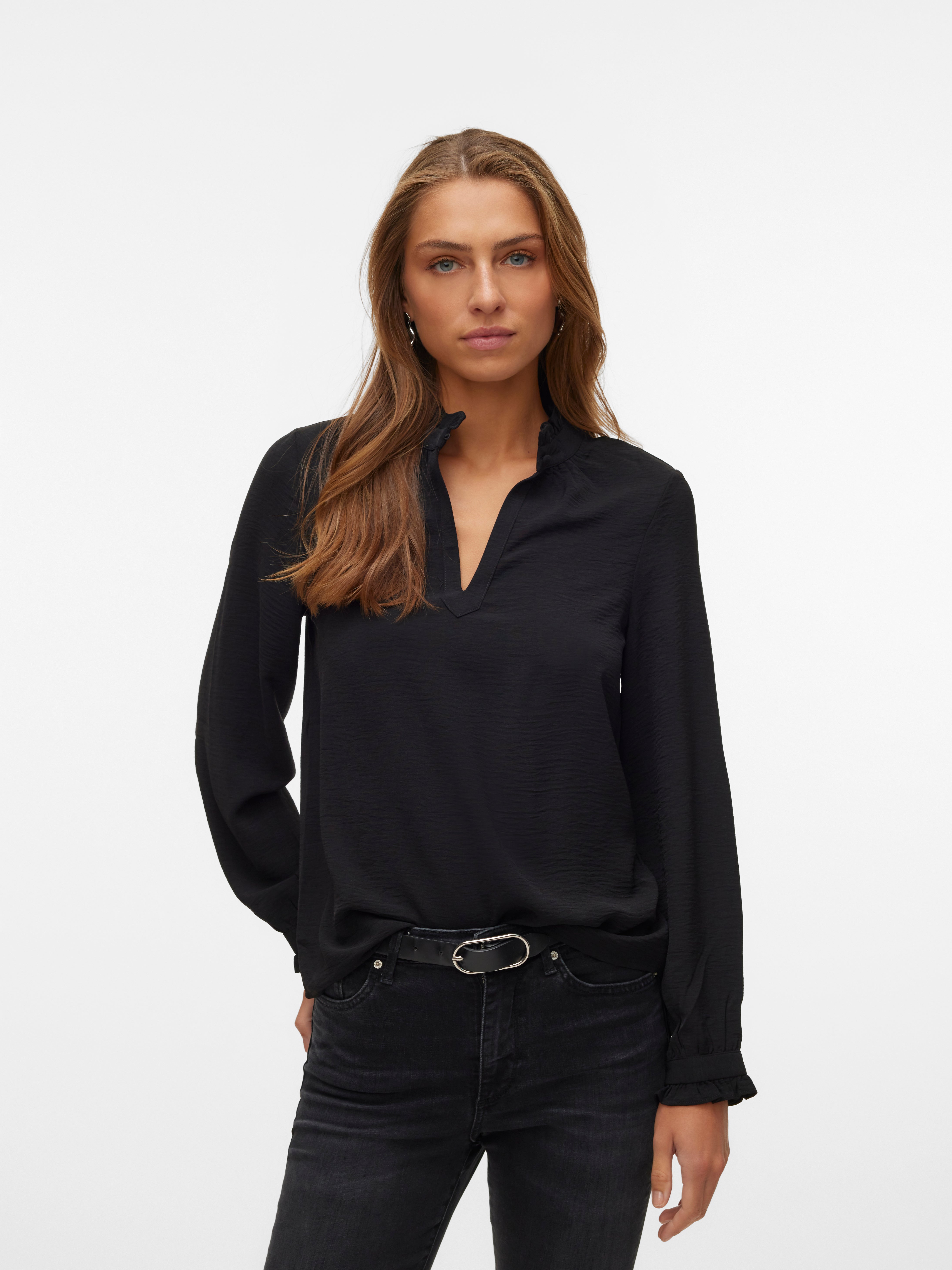Vero Moda dam top VMALVA - Black