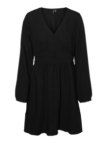 Vero Moda VMVERONIKA Kort klänning -Black - 10315689