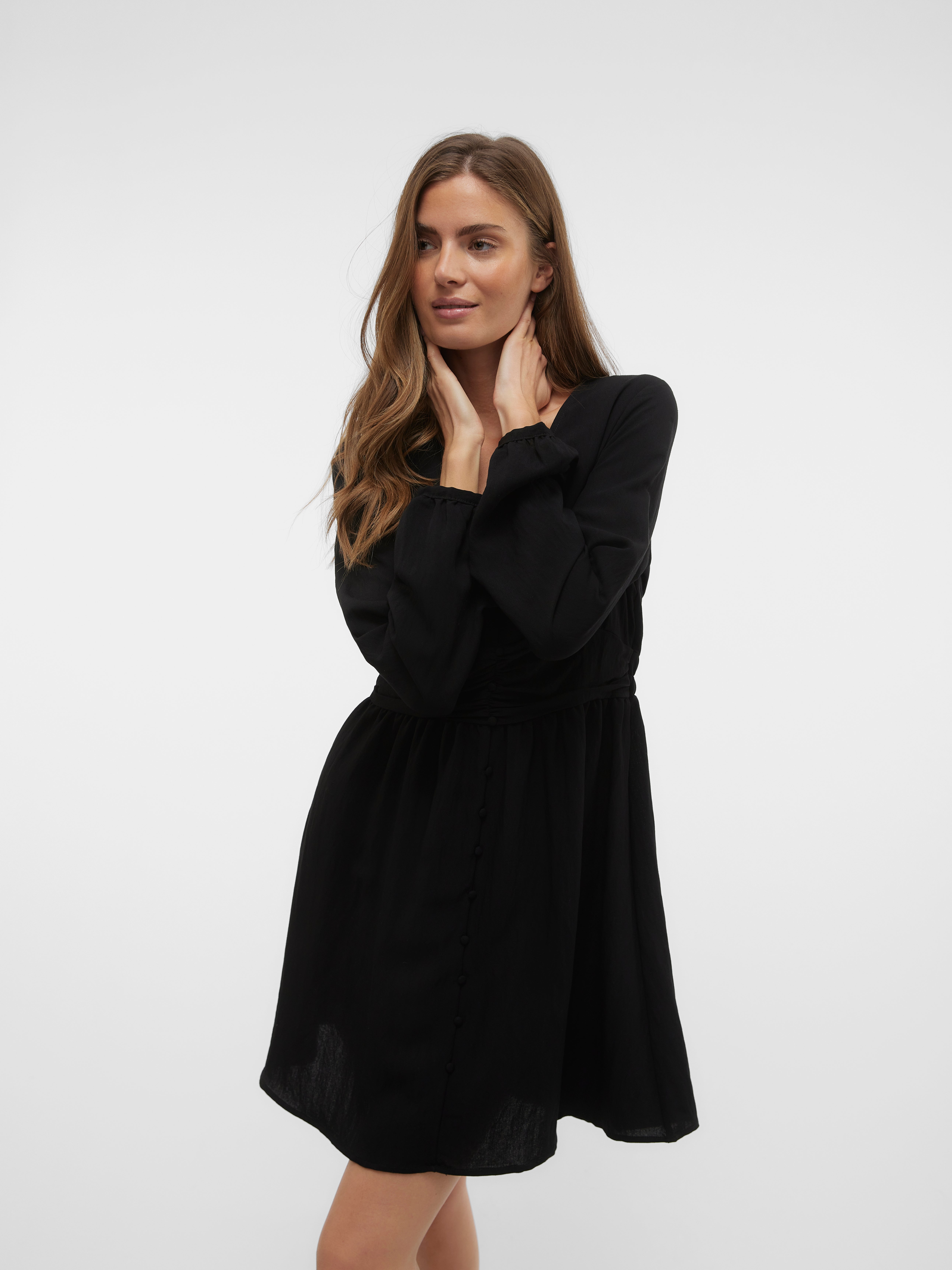 Robe noire vero moda sale