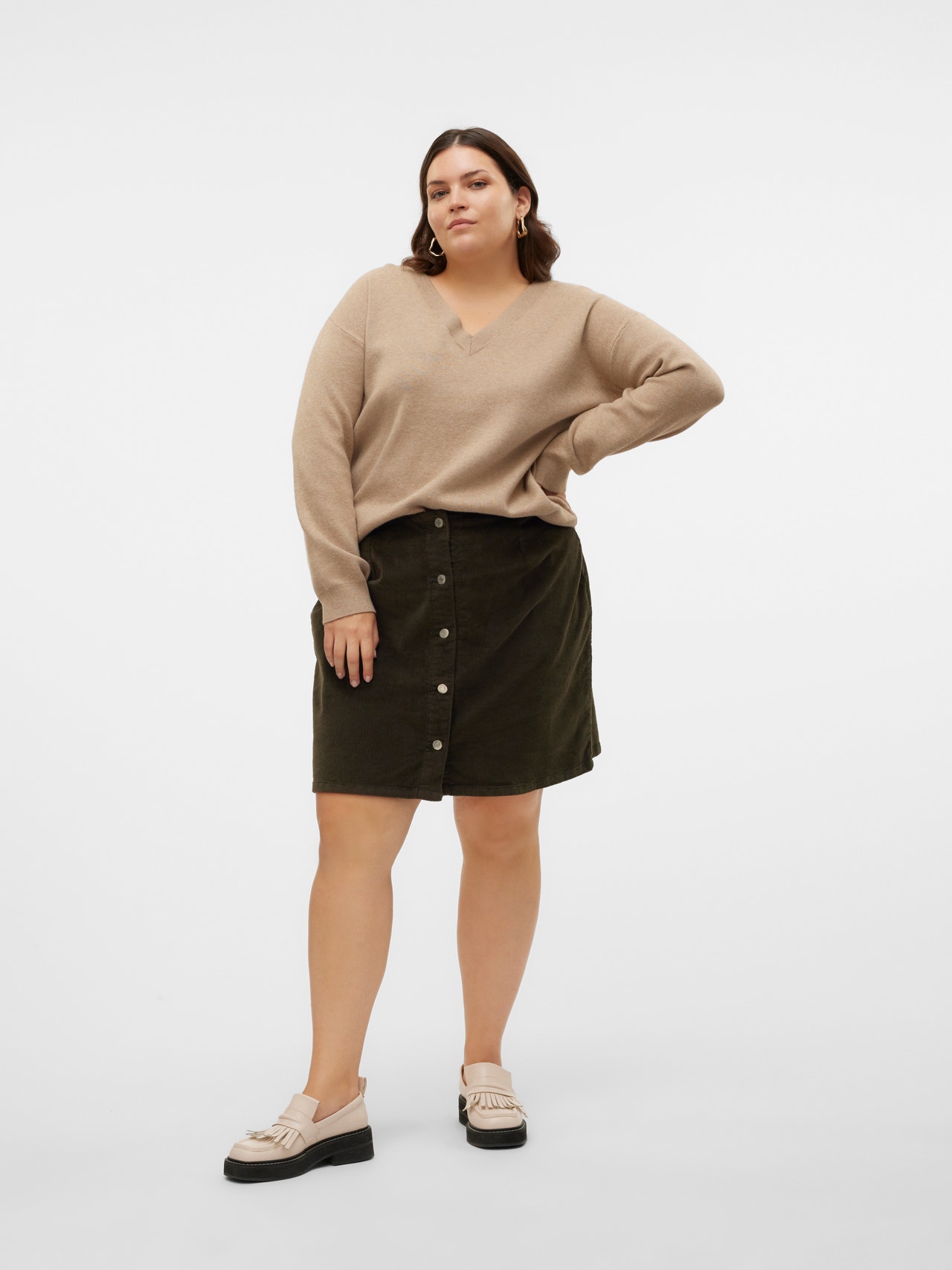 Vero Moda VMCETTA Hög midja Kort kjol -Forest Night - 10315742