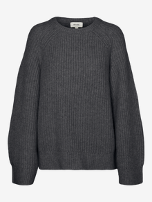 Vero Moda VMMEREDITH Pullover -Dark Grey Melange - 10315765