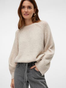 Vero Moda VMMEREDITH Pullover -Plaza Taupe - 10315765