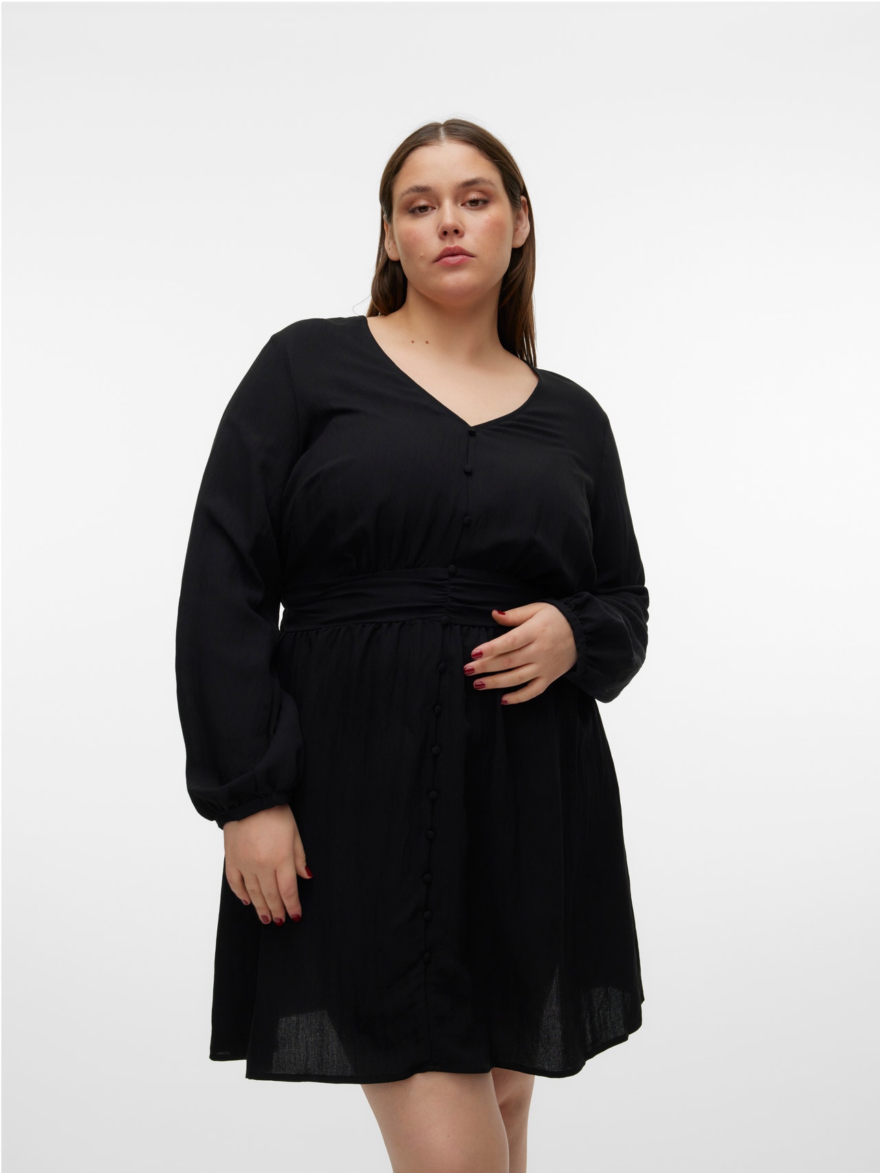 Vero Moda VMVERONIKA Krótka sukienka -Black - 10315780