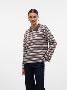 Vero Moda VMMAREN Polo T-shirt -Chocolate Brown - 10315852