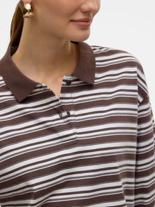 Vero Moda VMMAREN Polo T-shirt -Chocolate Brown - 10315852