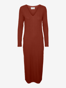 Vero Moda VMMELISA Long dress -Brandy Brown - 10315869