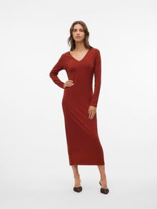 Vero Moda VMMELISA Long dress -Brandy Brown - 10315869