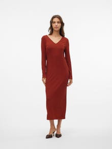 Vero Moda VMMELISA Long dress -Brandy Brown - 10315869