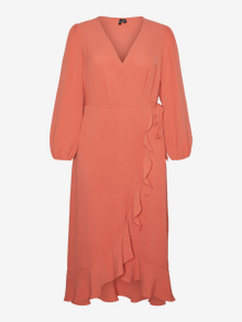 Vero Moda VMCALVA Pitkä mekko -Burnt Sienna - 10315961