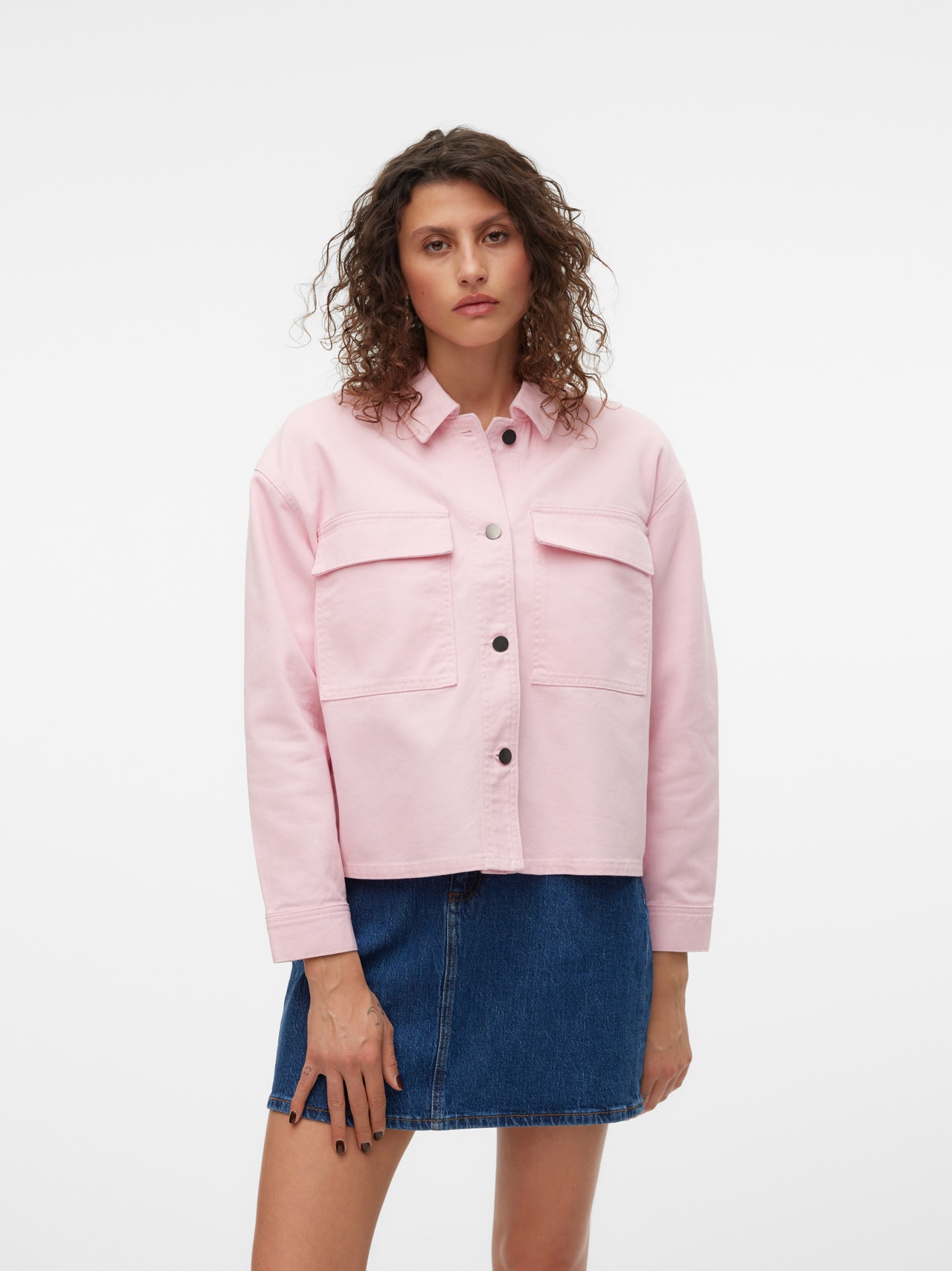 Vero Moda VMKENYA Giubbotto di jeans -Parfait Pink - 10316069