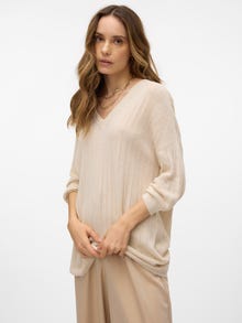 Vero Moda VMNEWLEXSUNSTITCH Pullover -Birch - 10316119