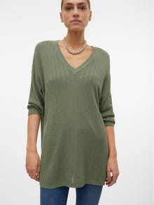 Vero Moda VMNEWLEXSUNSTITCH Neulepuserot -Hedge Green - 10316119