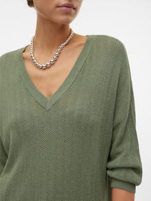 Vero Moda VMNEWLEXSUNSTITCH Neulepuserot -Hedge Green - 10316119