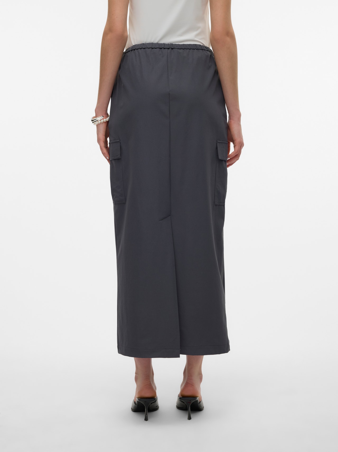Vero Moda VMKIMBERLY Long Skirt -Asphalt - 10316122