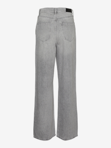 Vero Moda VMREBECCA Talle superalto Corte wide leg Vaqueros -Medium Grey Denim - 10316190