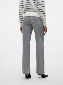 Vero Moda VMREBECCA Talle superalto Corte wide leg Vaqueros -Medium Grey Denim - 10316190