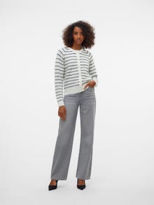 Vero Moda VMREBECCA Talle superalto Corte wide leg Vaqueros -Medium Grey Denim - 10316190