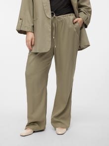 Vero Moda VMDINNA Mid waist Trousers -Laurel Oak - 10316279