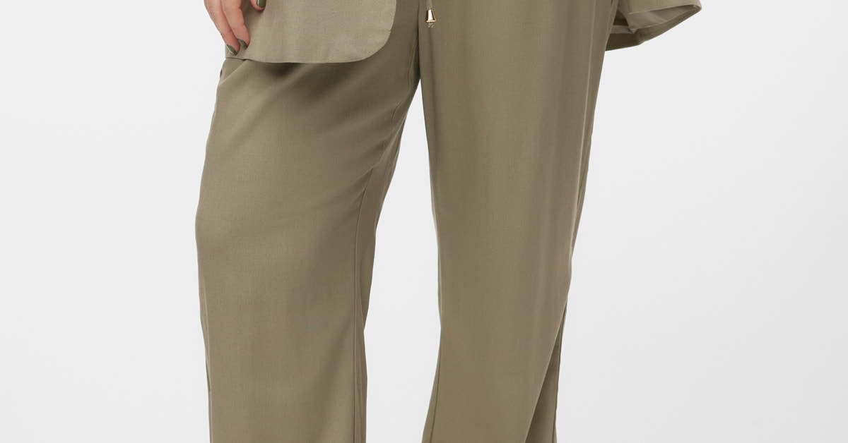 VMDINNA Middels høy midje Bukser | Medium grå | Vero Moda®