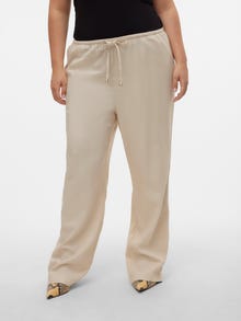 Vero Moda VMDINNA Normaali vyötärö Housut -Oatmeal - 10316279