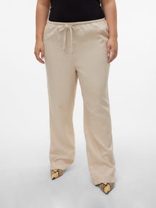 Vero Moda VMDINNA Normaali vyötärö Housut -Oatmeal - 10316279