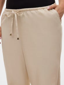 Vero Moda VMDINNA Normaali vyötärö Housut -Oatmeal - 10316279