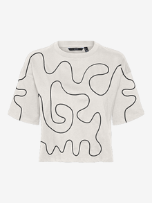 Vero Moda VMTAMMIE T-Shirt -Snow White - 10316349