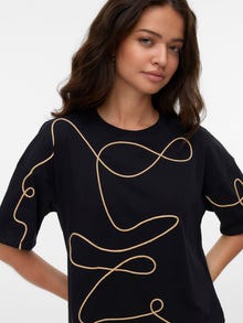 Vero Moda VMTAMMIE T-shirt -Black - 10316349