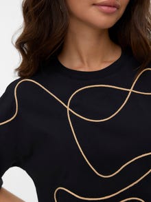 Vero Moda VMTAMMIE Tričko -Black - 10316349