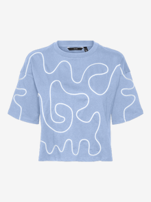 Vero Moda VMTAMMIE Camisetas -Chambray Blue - 10316349