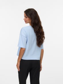 Vero Moda VMTAMMIE T-skjorte -Chambray Blue - 10316349